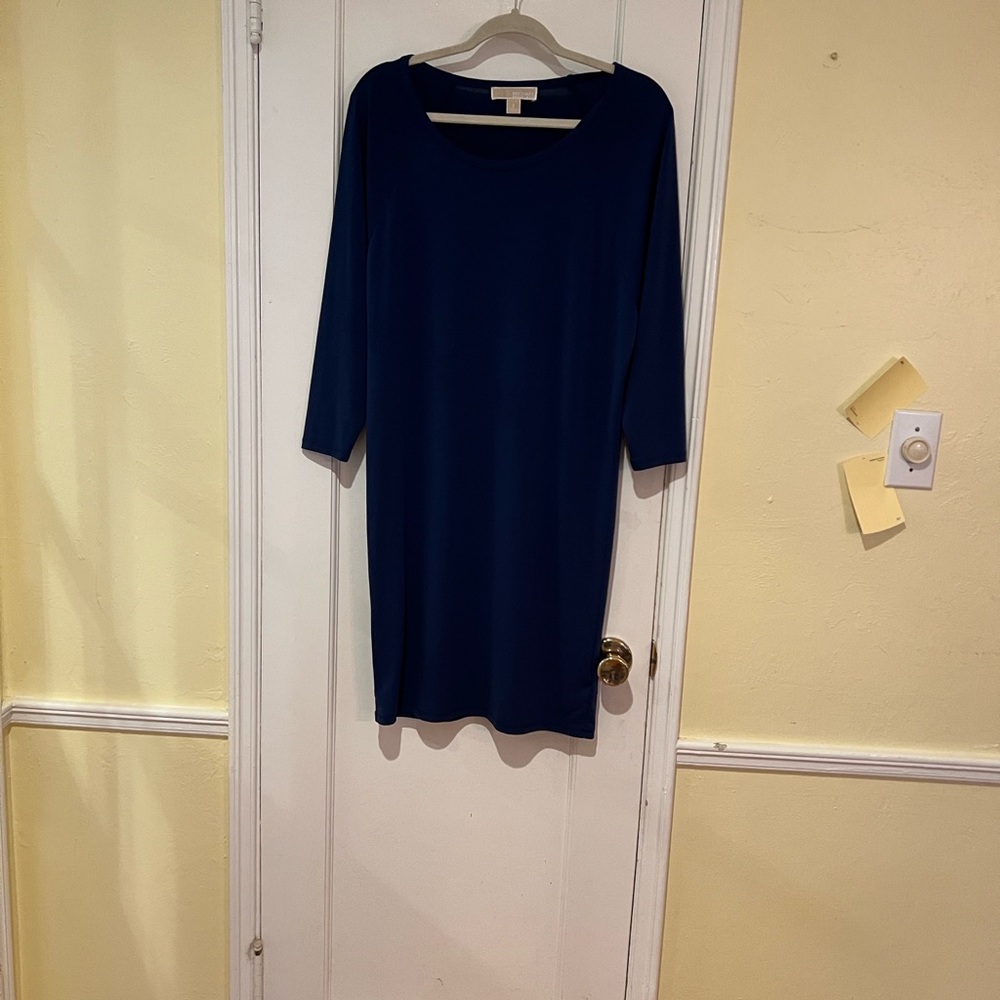 Michael Kors Navy Midi Dress